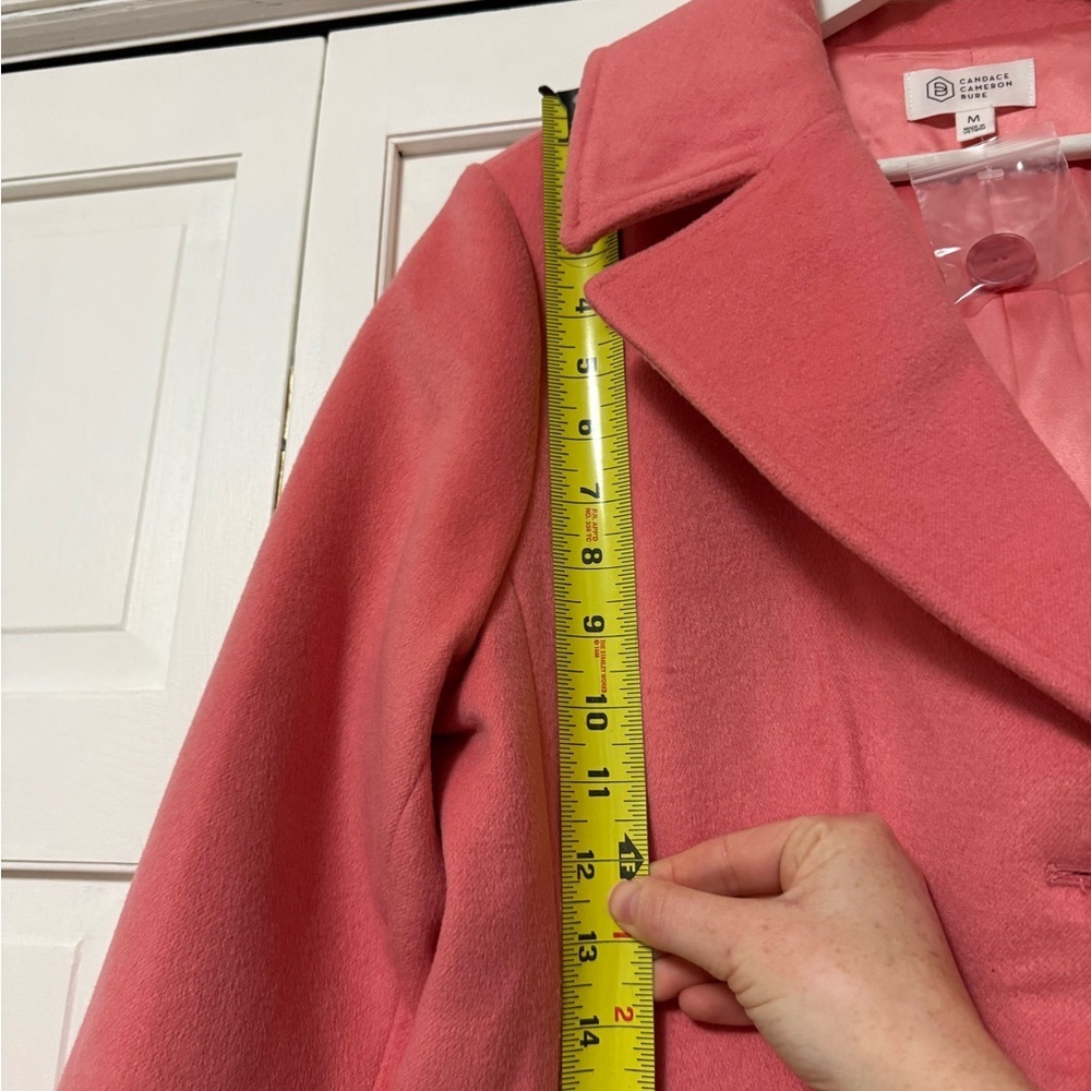 NWOT Candace Cameron Bure Regular Button Front Tailored Coat Long Blazer Jacket - Picture 9 of 10